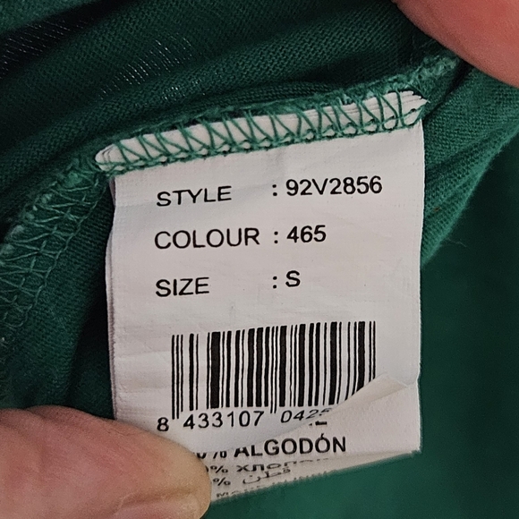 🎉HP🎉 *Rare* Desigual Halter Mini Dress Green Inspirational Sayings size Small - Picture 9 of 11